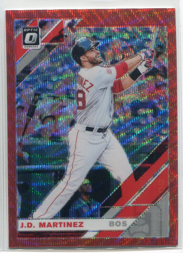 JD Martinez 2019 Panini Donurss Optic Prizm Card