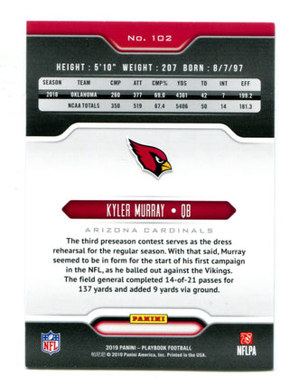 Kyler Murray 2020 Panini Playbook #102 RC