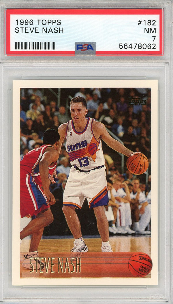 Steve Nash 1996 Topps Card #182 (PSA)