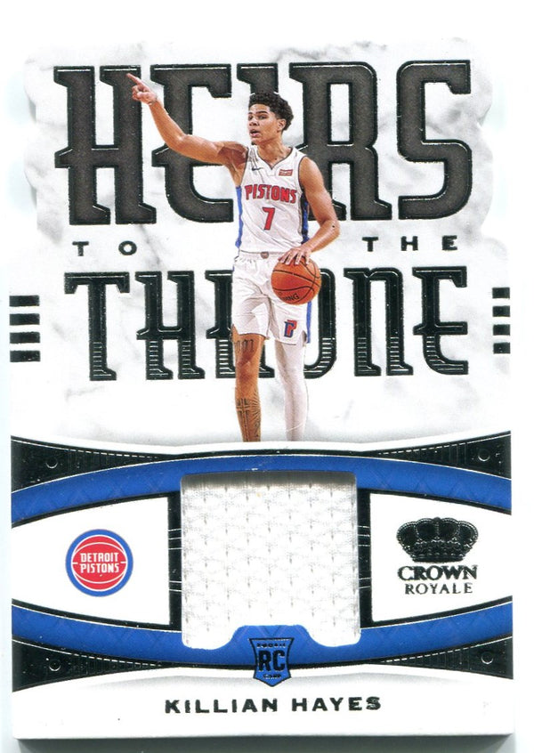 Killian Hayes Panini Crown Royale Rookie Jersey Card