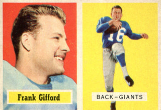 Frank Gifford 1957 Topps Card