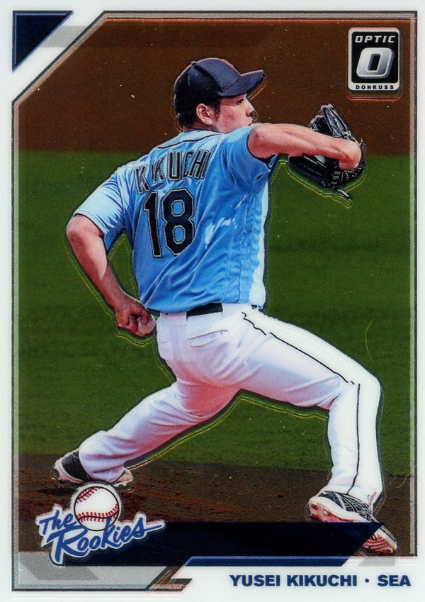 Yusei Kikuchi 2019 Optic Rookie Card