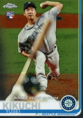 Yusei Kikuchi 2019 Topps Chrome Rookie Card