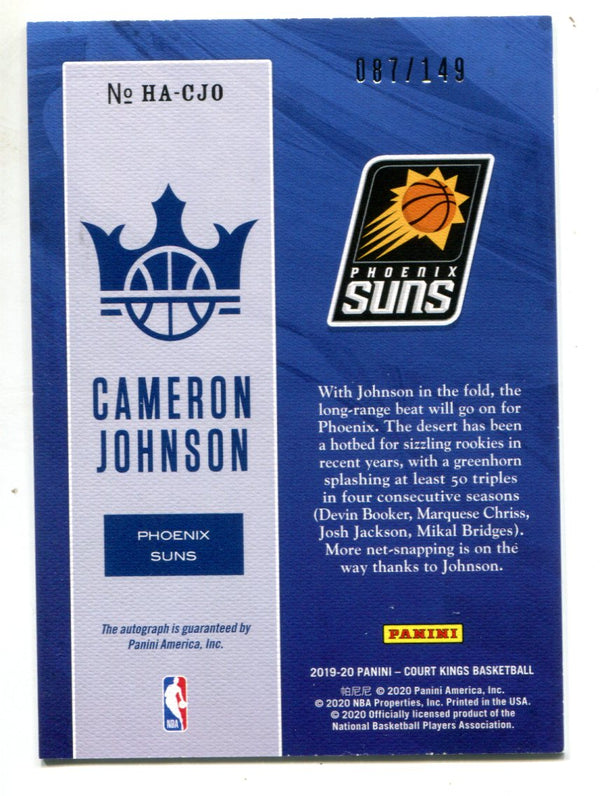 Cameron Johnson 2019-20 Court Kings Heir Apparent #HACJO /149 Auto RC