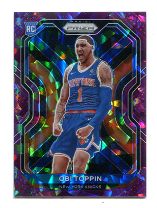 Obi Toppin 2020-21 Panini Prizm Pink Cracked Ice #280 096/179 Card