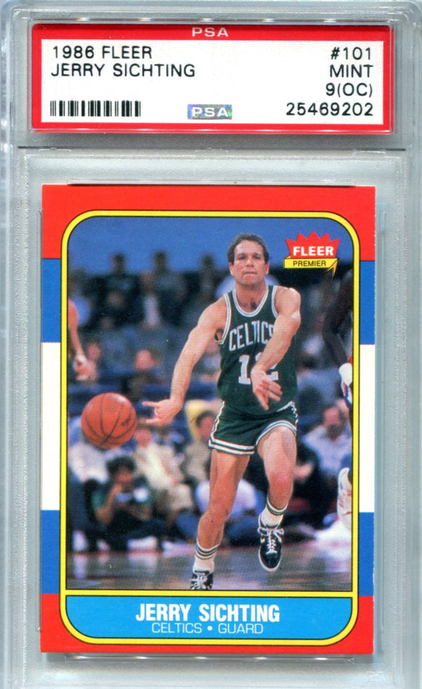 Jerry Sichting 1986 Fleer Premier #101 PSA Mint 9 (OC)