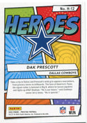 Dak Prescott 2022 Panini Prestige Football Heroes Card