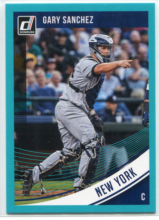 Gary Sanchez 2018 Panini Donurss Optic Teal Card