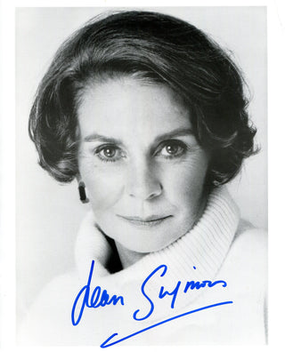 Jean Simmons Autographed Black & White 8x10 Photo