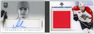 Aleksander Barkov Autographed 2013-14 Panini Playbook Rookie Patch Booklet Card #FR-AB