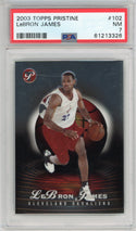 LeBron James 2003 Topps Pristine Card #102 PSA NM 7