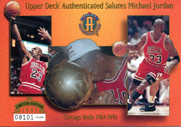 Michael Jordan 1993 Upper Deck Salutes 4x6 Card