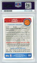 LeBron James 2003 Topps Bazooka Home White Jersey Card #223 (PSA Mint 9)