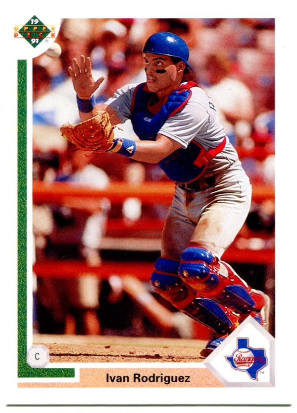 Ivan Rodriguez Upper Deck 1991 Rookie Card #55F