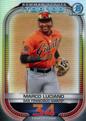 Marco Luciano 2021 Bowman Chrome Card