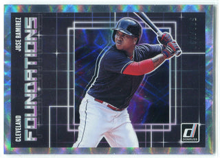 Jose Ramirez 2018 Panini Donruss Foundations Insert Card