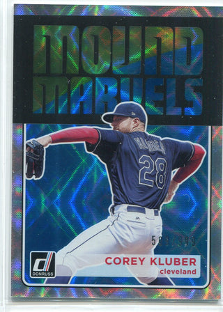 Corey Kluber 2018 Panini Donruss Mound Marvels Insert Card