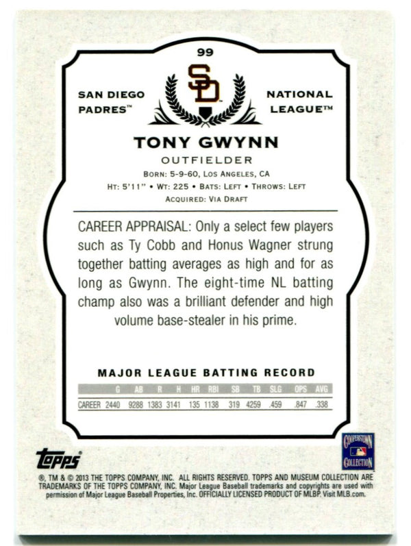 Tony Gwynn Topps Museum Collection 2013 406/424