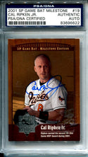 Cal Ripken Jr. 2001 SP Game Bat Milestone Autographed Card (PSA/DNA)