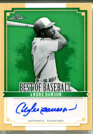 Andre Dawson 2012 Leaf Best of Baseball Autographed Card