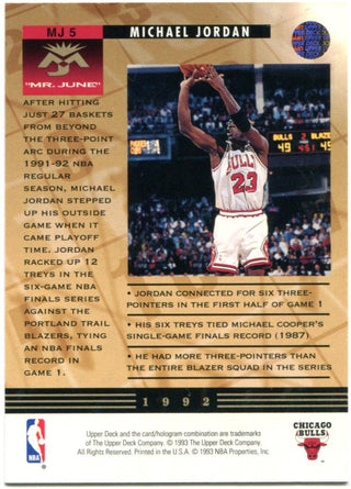 Michael Jordan Upper Deck 1991 "Mr. June"