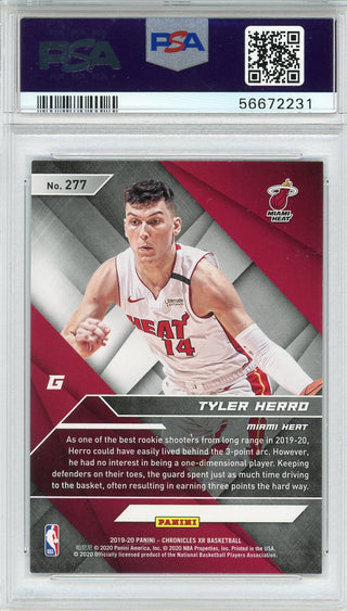 Tyler Herro Autographed 2019 Panini Chronicles Pink Rookie Card #277 (PSA)