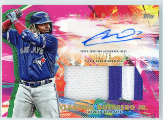 Vladimir Guerrero Jr. Autographed 2020 Topps Inception Patch Card #IAP-VGJ