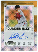 Wil Crowe Autographed 2021 Panini Contenders Diamond Ticket Card #155