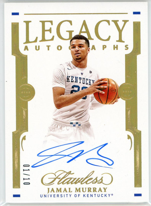 Jamal Murray Autographed 2021 Panini Flawless Legacy Card