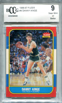 Danny Ainge 1986-87 Fleer Premier #4 BCCG NM 9 Card