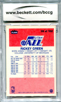 Rickey Green 1986-87 Fleer Premier #39 BCCG NM 9 Card