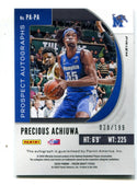 Precious Achiuwa 2020 Panini Prizm Draft Picks Red Prizm Autographed Card /199