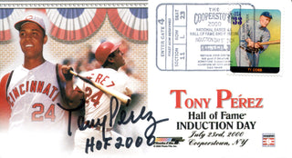 Tony Perez "HOF 2000" Autographed First Day Cover