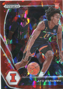 Ayo Dosunmu 2021 Panini Prizm Draft Picks Red Ice Rookie Card