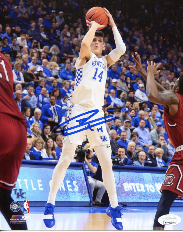 Tyler Herro Autographed Kentucky Shooting 8x10 Photo (JSA)