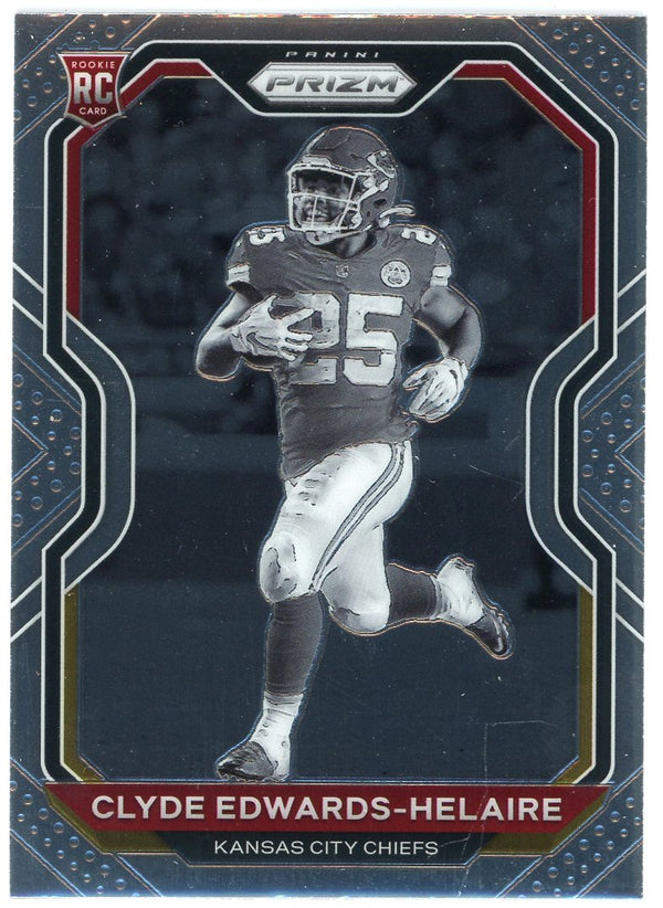 Clyde Edwards-Helaire 2020 Panni Prizm Negative Variation Rookie Card #328