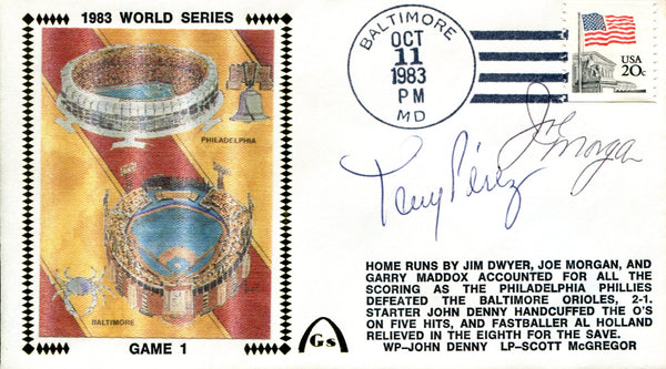 Tony Perez & Joe Morgan Autographed First Day Cover