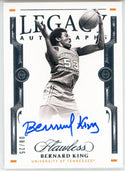 Bernard King Autographed 2021 Panini Flawless Legacy Card