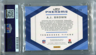 A.J. Brown 2019 Panini Donruss Optic Rookie Phenoms #RP14 PSA Mint 9 /50