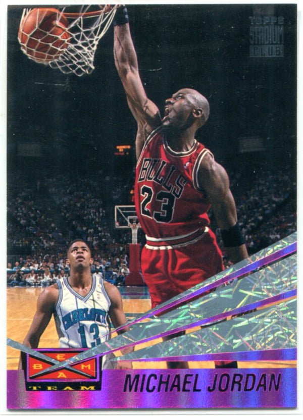 Michael Jordan 1993 Topps Stadium Club Beam Team Card #4