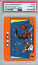 Dwyane Wade 2008 Topps Chrome Orange Refractor Card #100 (PSA Gem Mint 10)