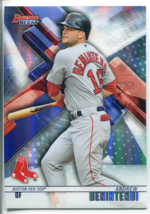 Andrew Benintendi 2018 Bowman's Best Atomic Refractor Card