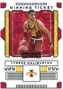 Tyrese Haliburton Panini Contenders Draft Picks Winning Ticket Rookie Card