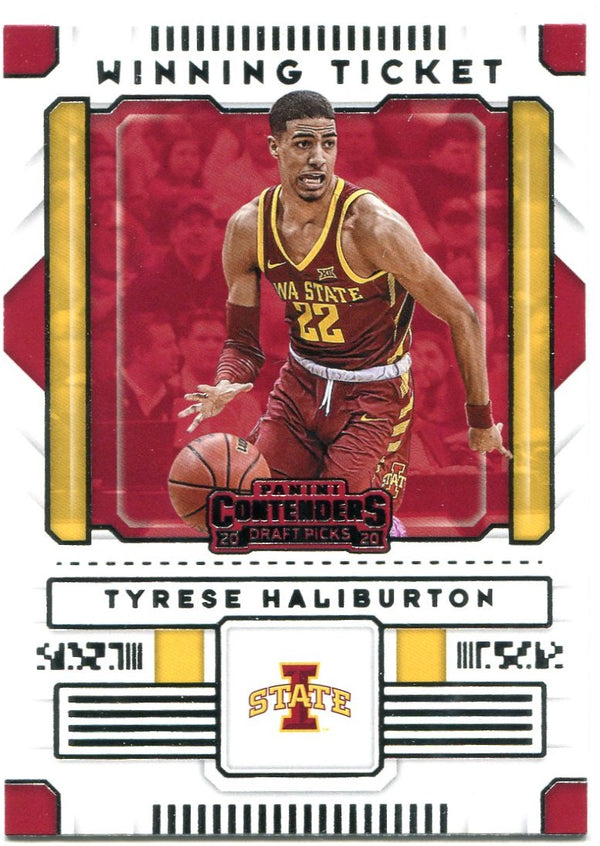 Tyrese Haliburton Panini Contenders Draft Picks Winning Ticket Rookie Card