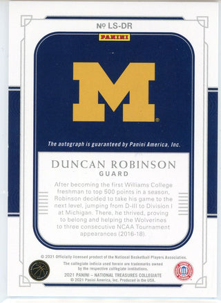 Duncan Robinson Autographed 2021 Panini National Treasures Card