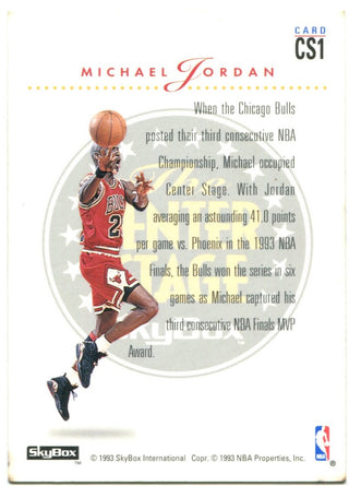 Michael Jordan Fleer Skybox The Center Stage 1993