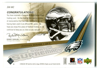 Donovan McNabb 2006 Upper Deck Swatch Supremacy Jersey Card #SWMC