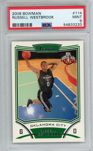 Russell Westbrook 2009 Bowman #114 PSA Mint 9 RC