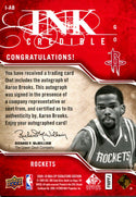 Aaron Brooks 2009-10 Upper Deck Ink Credible Autographed Card #83/399