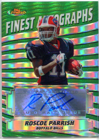 Roscoe Parrish 2005 Topps Finest Autographed Rookie Card